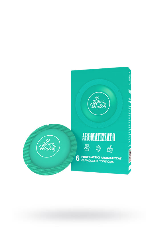 Love Match™ - Condooms 54 mm Aromatizzato (Smaak) M 6-pack