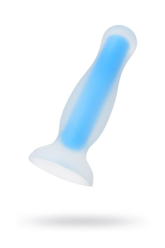 anaal plug kyle "glow in the dark" blauw 10,5cm