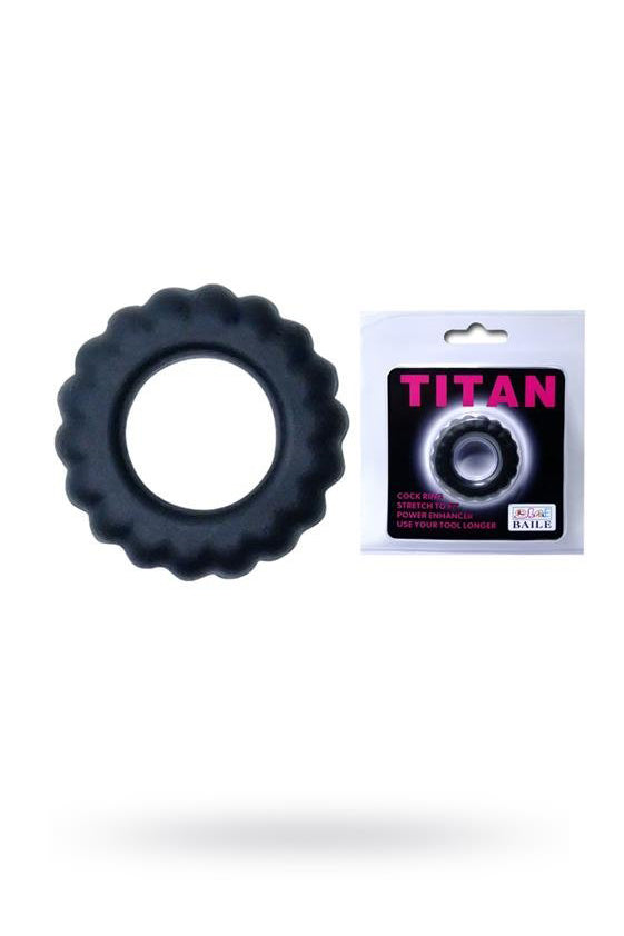 Titan cockring zwart 4cm
