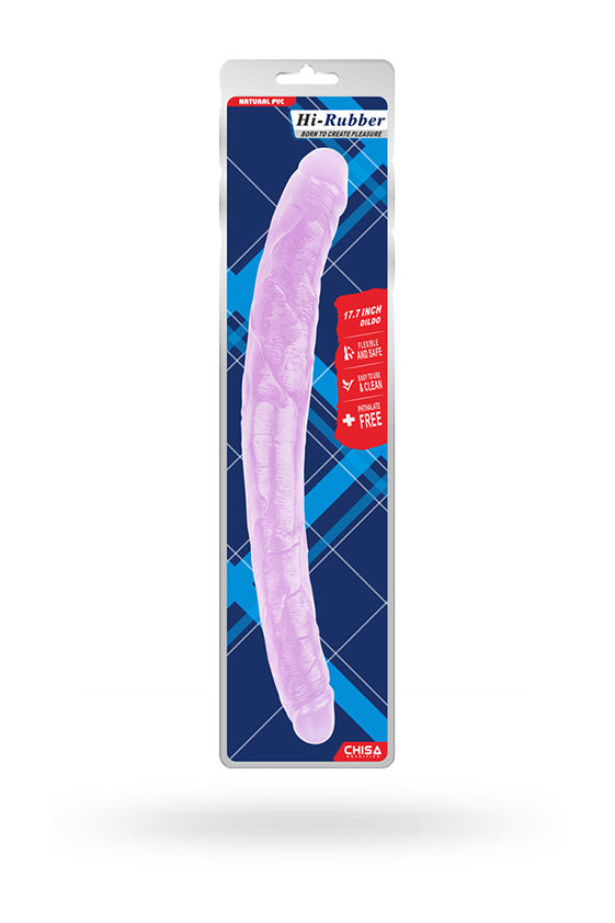 Chisa Dubbele Dildo Paars - 17,7inch